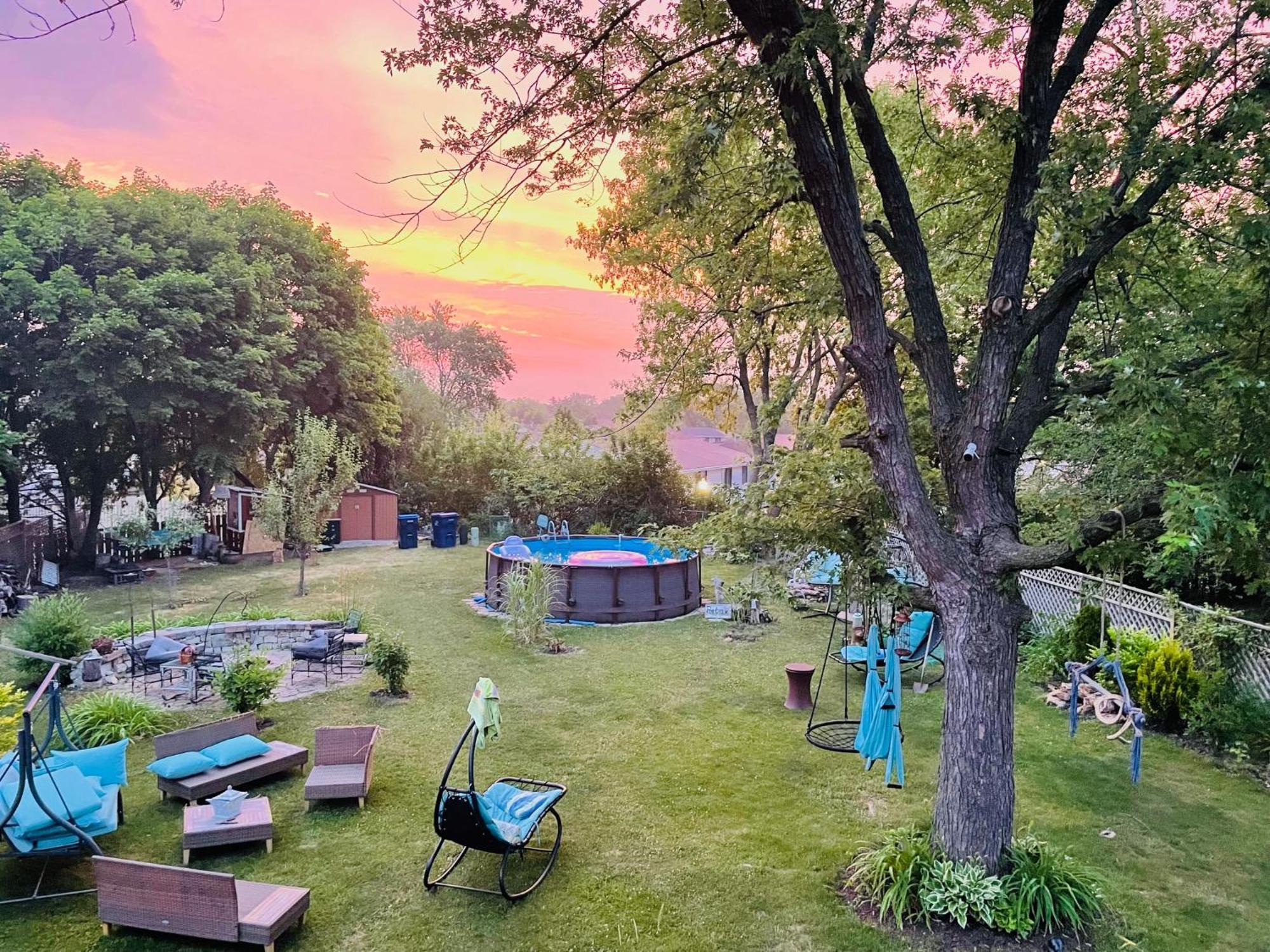 Schaumburg Paradise Oasis With A Secret Garden And Private Pool מראה חיצוני תמונה
